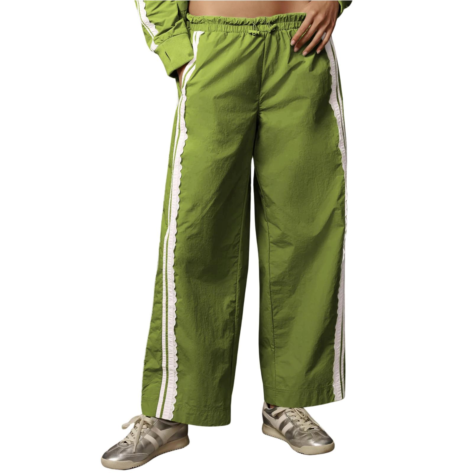 

Женские брюки-палаццо, летние повседневные струящиеся брюки с широкими штанинами, наряды для пляжа, путешествий, отпуска XL