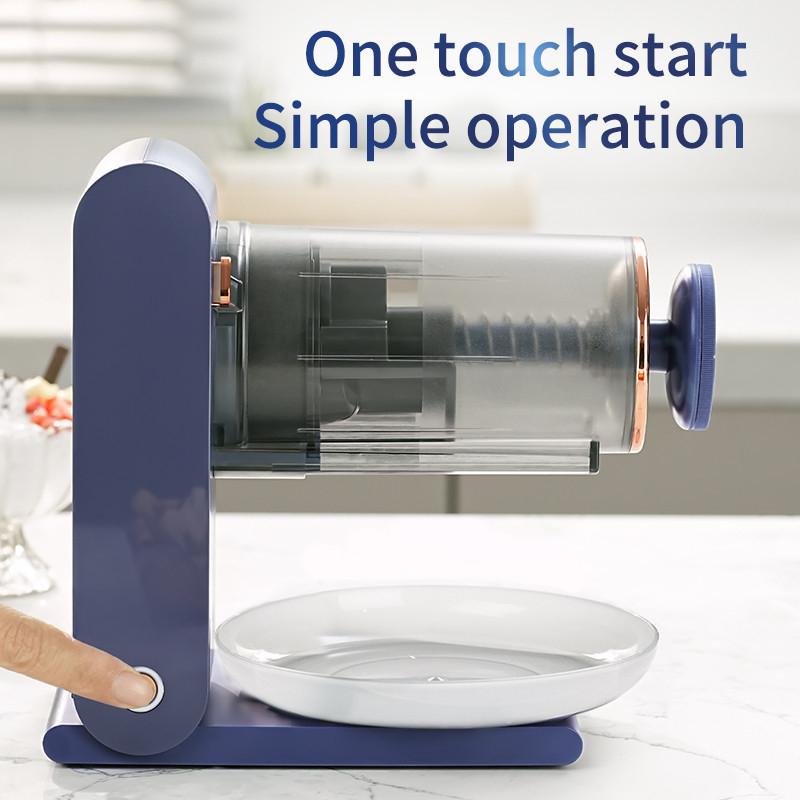 Elektrische kleine Smoothie-Maschine, multifunktionale Dessertmaschine, kommerzieller 2-in-1-Eiszerkleinerer für den Heimgebrauch