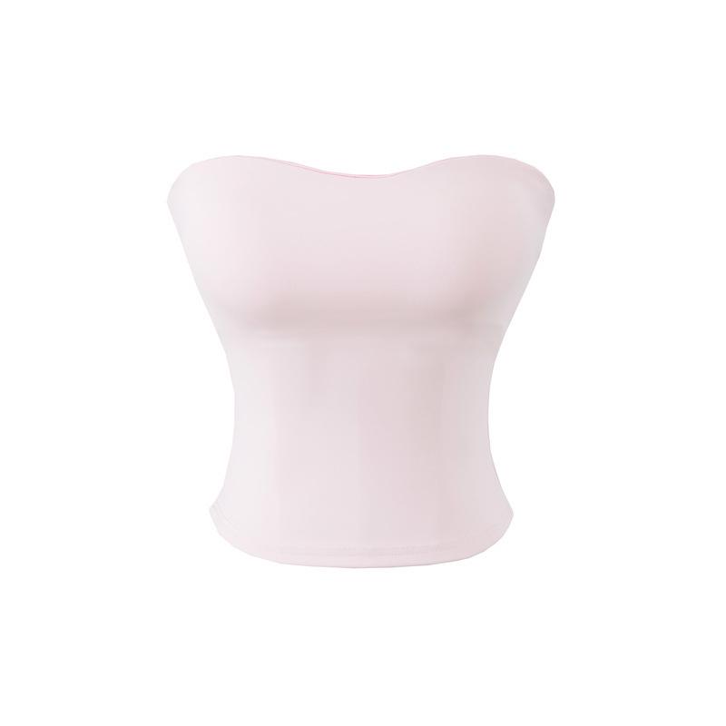 Spicy Girl Off-the-Shoulder Padded Bandeau Top: Slim Fit, Sleeveless Summer Vest