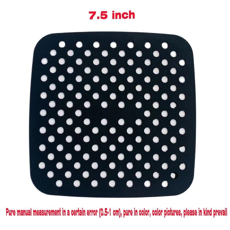Air Fryer Liners Non-Stick Round and Square Baking Mats Heat Resistant Perforated Basket for Frying Roasting  Bakeware Tools