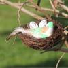 Artificial Birds Nest Rattan Weaving Durable Birds Egg House Garden Decoration Pet Bird Cage Supplies