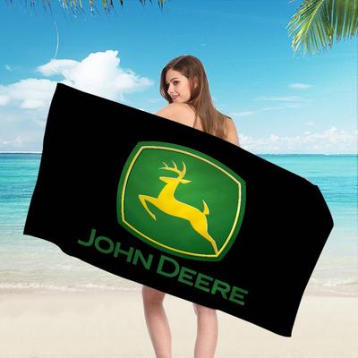 J-John-Logo-Deeres Big Microfiber Beach Towels Quick Dry Towel Sand Beach Towels Pool Towel for Travel Swim Pool Yoga