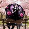 1 pièce parapluie roses gothiques - 8 baleines renforcées, ouverture automatique, léger et durable, joli accessoire de mode pour l'extérieur - K1281