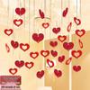 Heart-Shaped Wedding Room Balloon and Tinsel Decoration Set