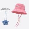 Women Summer Quick-drying Fisherman Hat Large Brim Sunshade Bucket Cap Korean Girl Beach Travel Caps Dual-use Variable Bag
