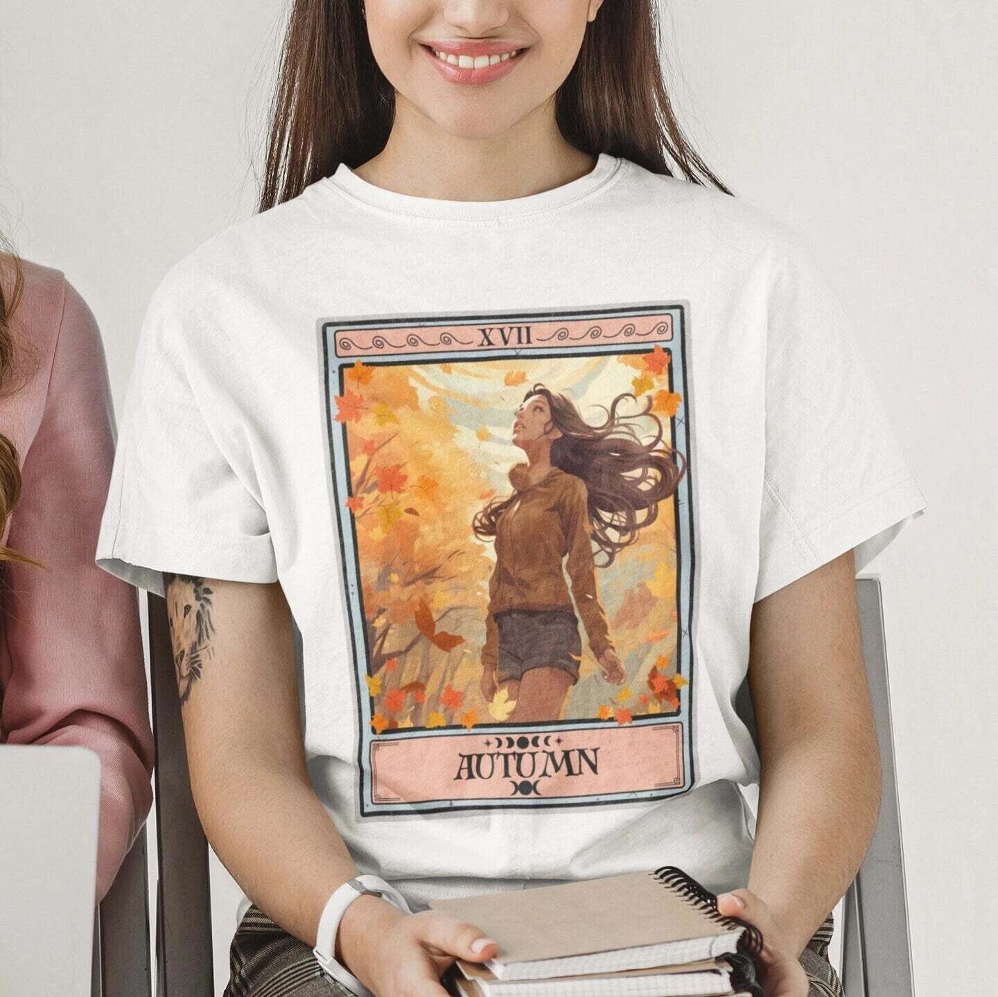 Autumn Tarot Card T-shirt M