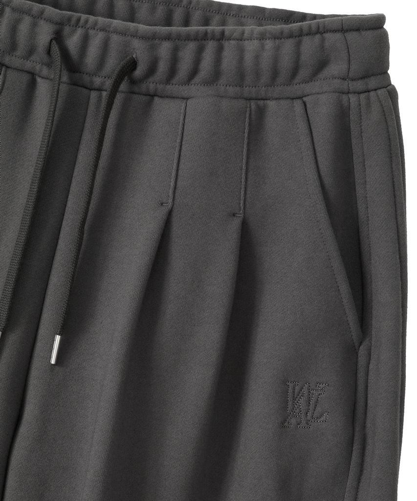 Uallong Soft Touch Washed Balloon Wide Sweatpants - Charcoal