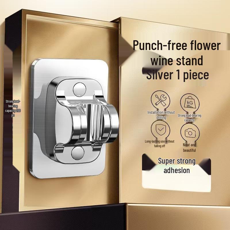 Universal No-Drill Suction Cup Shower Head Holder