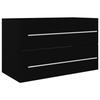 VidaXL Sink Cabinet Black 80x38.5x48 Cm Chipboard