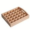 30-Cell Essential Oil Storage Box Portable High-End Small Wooden Pine Box for Portable Organization And Storage