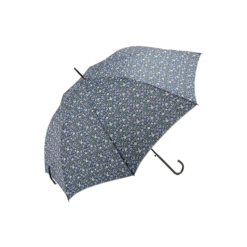 

[ after-chain living ] AfternoonTea LIVING складной зонт JF81 Маленький цветочный зонт с длинным зонтом зонт темно-синий