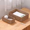 Rectangular Cosmetics Storage Box Handmade Snack Storage Box Coffee Table Storage Basket  for Home