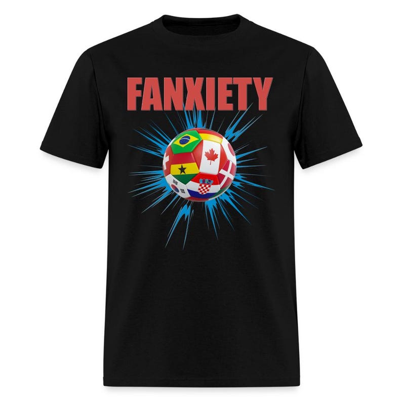 Fanxiety Shirt - Funny Soccer Fan World Cup 2026 Tee S