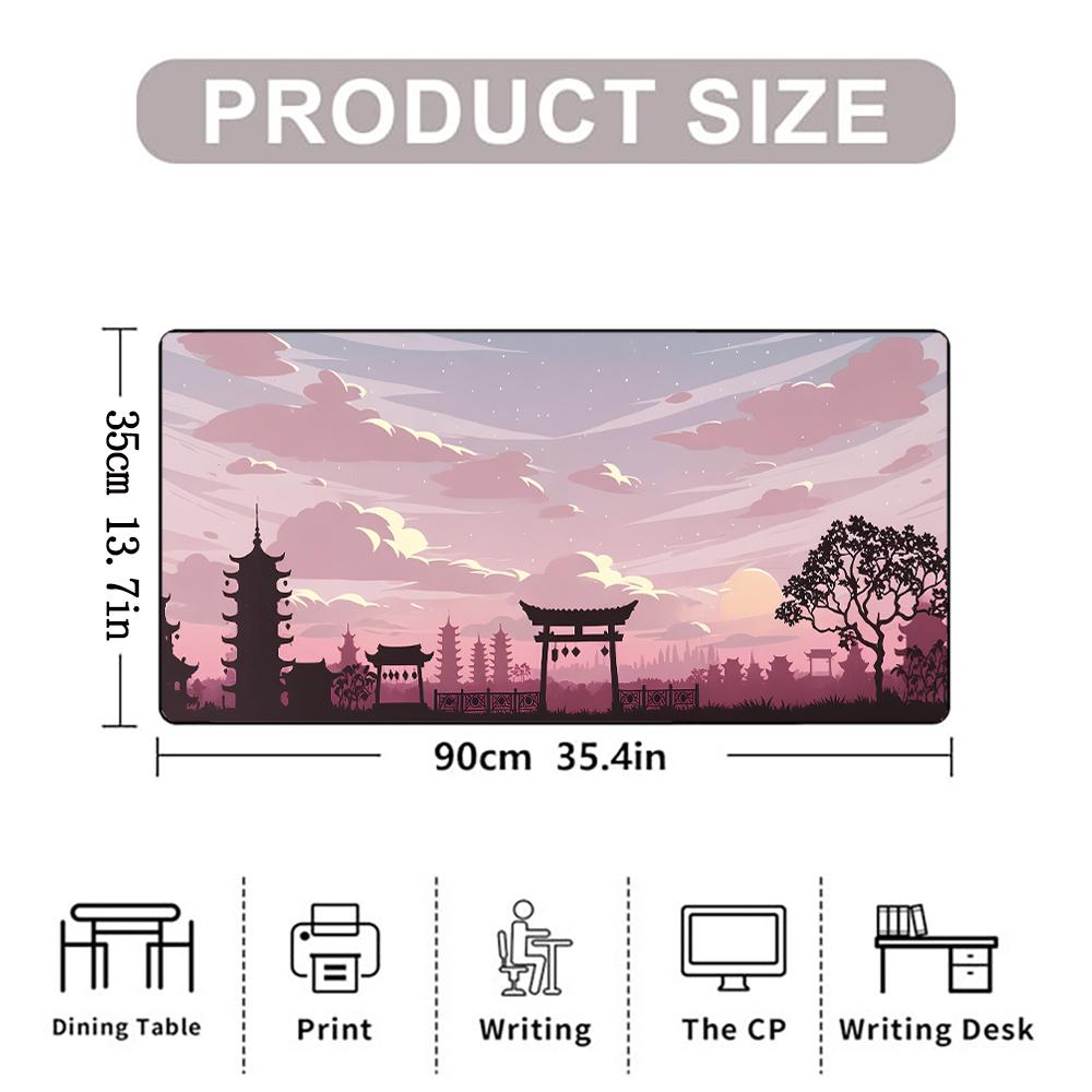 Dreamy Pink & Purple Sky XL Mouse Pad | Upgrade Your Setup with This Durable, Smooth Desk Mat for Gaming and Office
