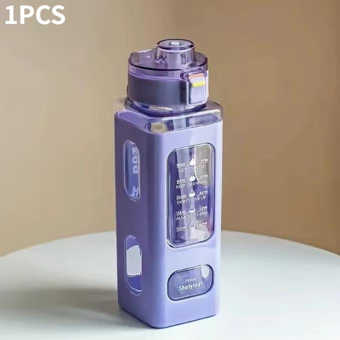 

700/900ML Sports Water Bottle with Straw, Portable Drinking Cup for Outdoor Activities, Cycling, Running, and Daily Use 0.7L