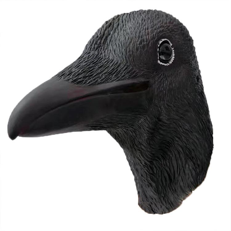New Halloween Crow Mask Latex Animal Beak Headgear cos Funny party costume props