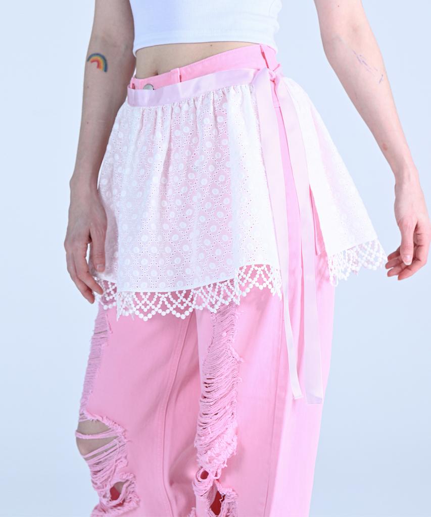WOVEMENT Cupcake Wrap Over Skirt White Wbdsac001Wh