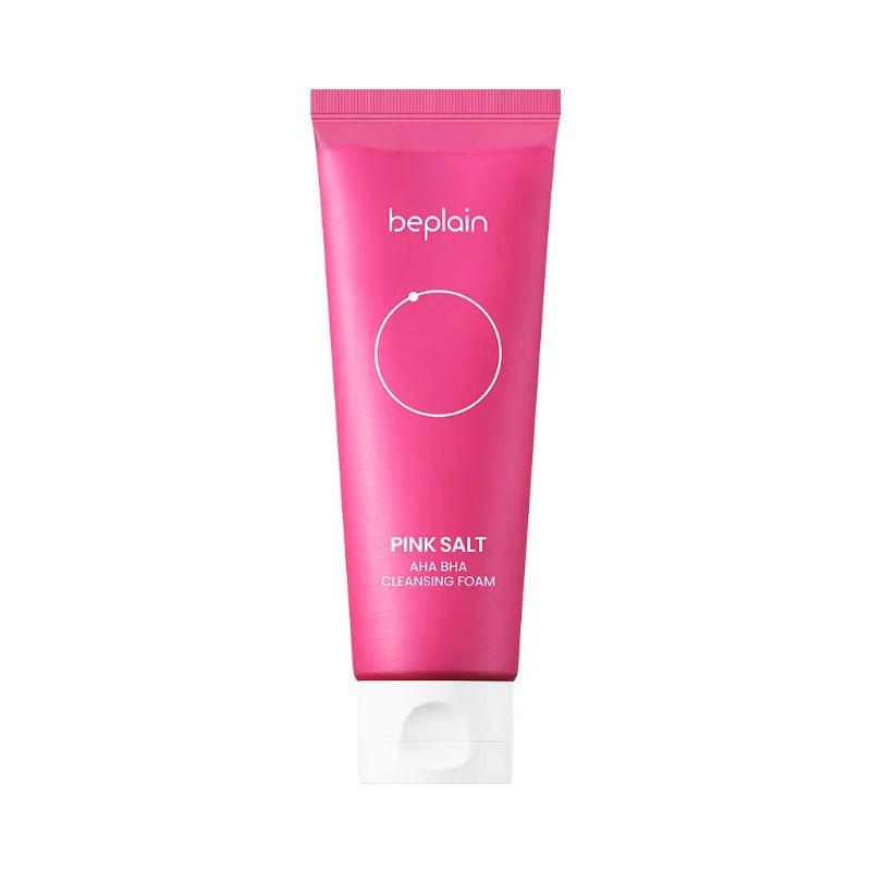 BEPLAIN Pink Salt AHA BHA Cleansing Foam – Mildly Acidic Exfoliating & Pore Care Cleanser 150ml