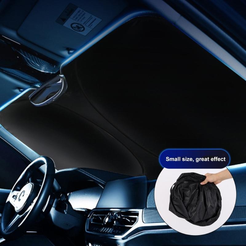 Car Windshield Sunshade Foldable Front Sunshade Protector Sun Visors Protector Keep Vehicle Cool Shield Cover