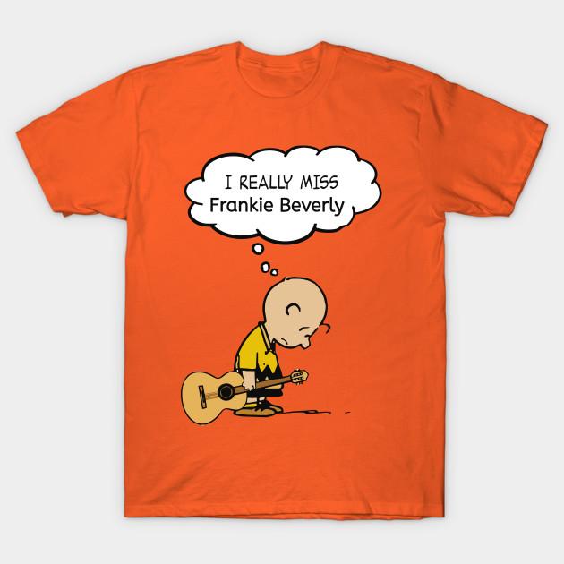 

Men Black Print T-shirt Charlie Brown - Frankie Beverly No-Cut Transfer Paper Print Cotton Tshirt 4XL помаранчевий
