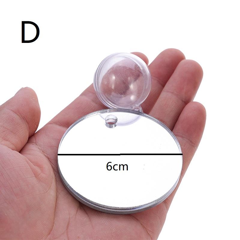 Acryl Aquarium Betta Spiegel Fischbecken Schwimmender Runder Spiegel Für Fische Betta Flowerhorn Buntbarsch Training 4cm/5cm/6cm/7cm