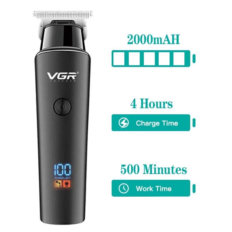 Barber Hair Carving Edging Machine Contour Trimmer LCD Detailing Beard Head Clipper Trimar Haircut Cutter Digital T Cut VGR V937