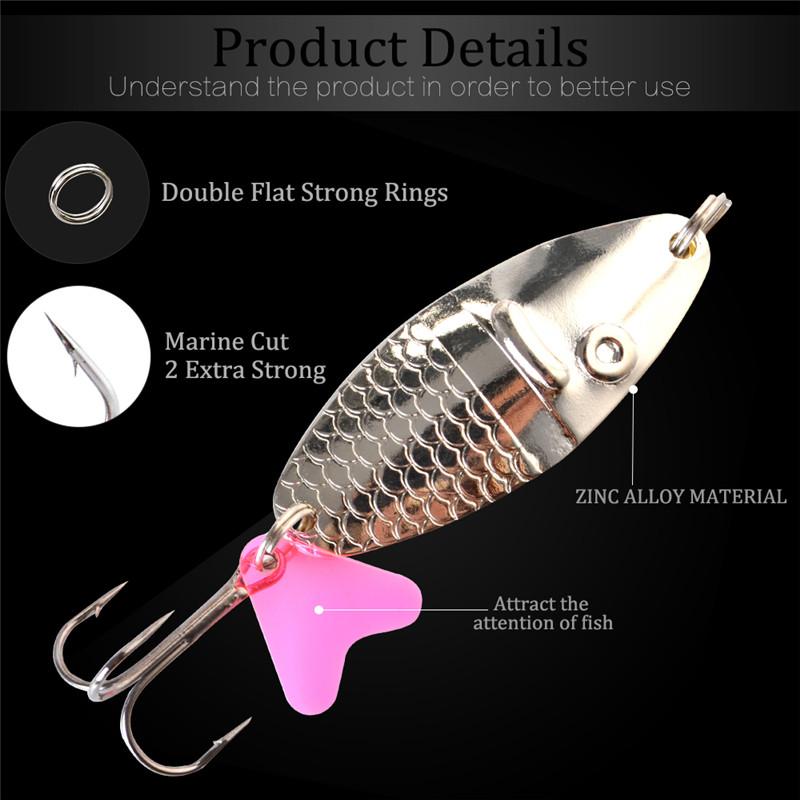 1 stykke langkast bionisk spinnerbait med 2 paljetter - Perfekt for ferskvanns- og saltvannsfiske - Forbedre fangsten din med bionisk teknologi!