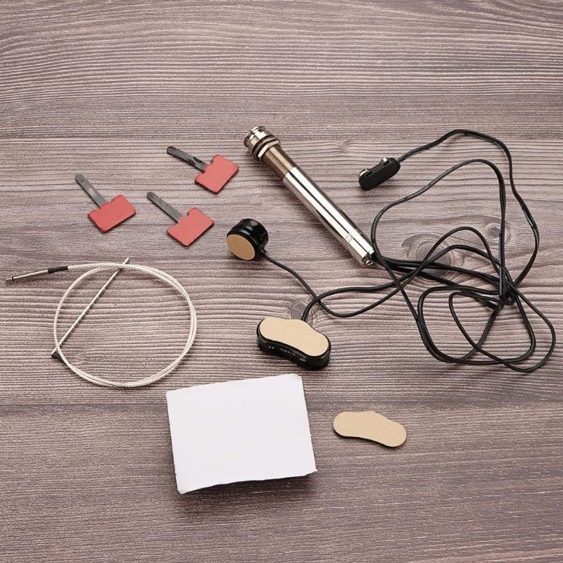 Pen Tube Style Guitar Pickup Replacement Acoustic Guitar Undersaddle Pickup Active Pickup with Pickup Piezo Rod