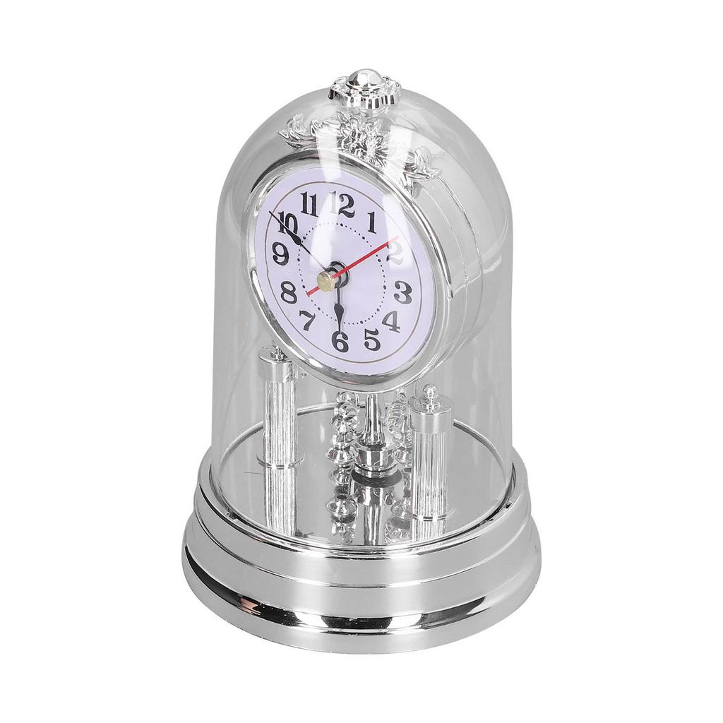 Desk Clock European Style Quiet Environment Internal Rotation Home Decoration for Living Room