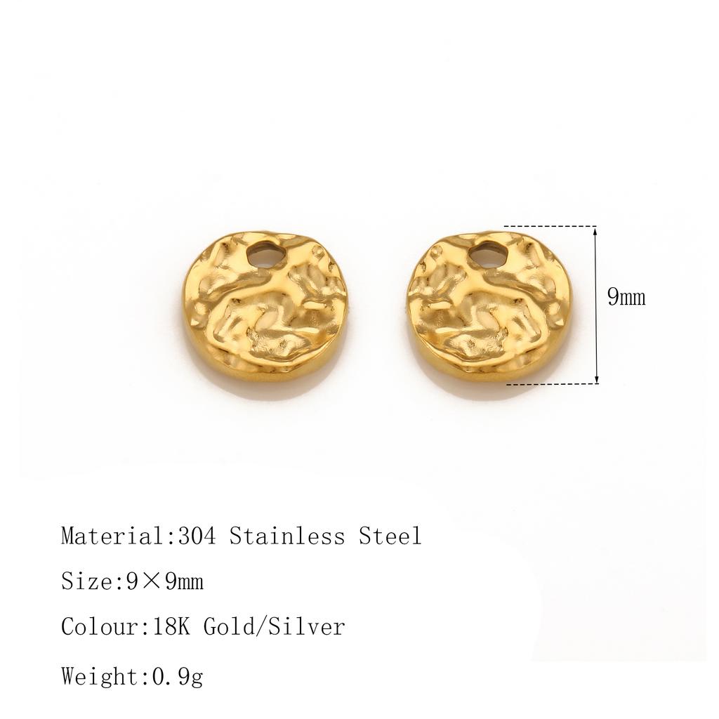 3Pcs Cute Small Bear/Luckly Clover/Heart/Sun Flower Charms PVD Plated Gold Pendants DIY Necklace Bracelet Earring Jewelry Making