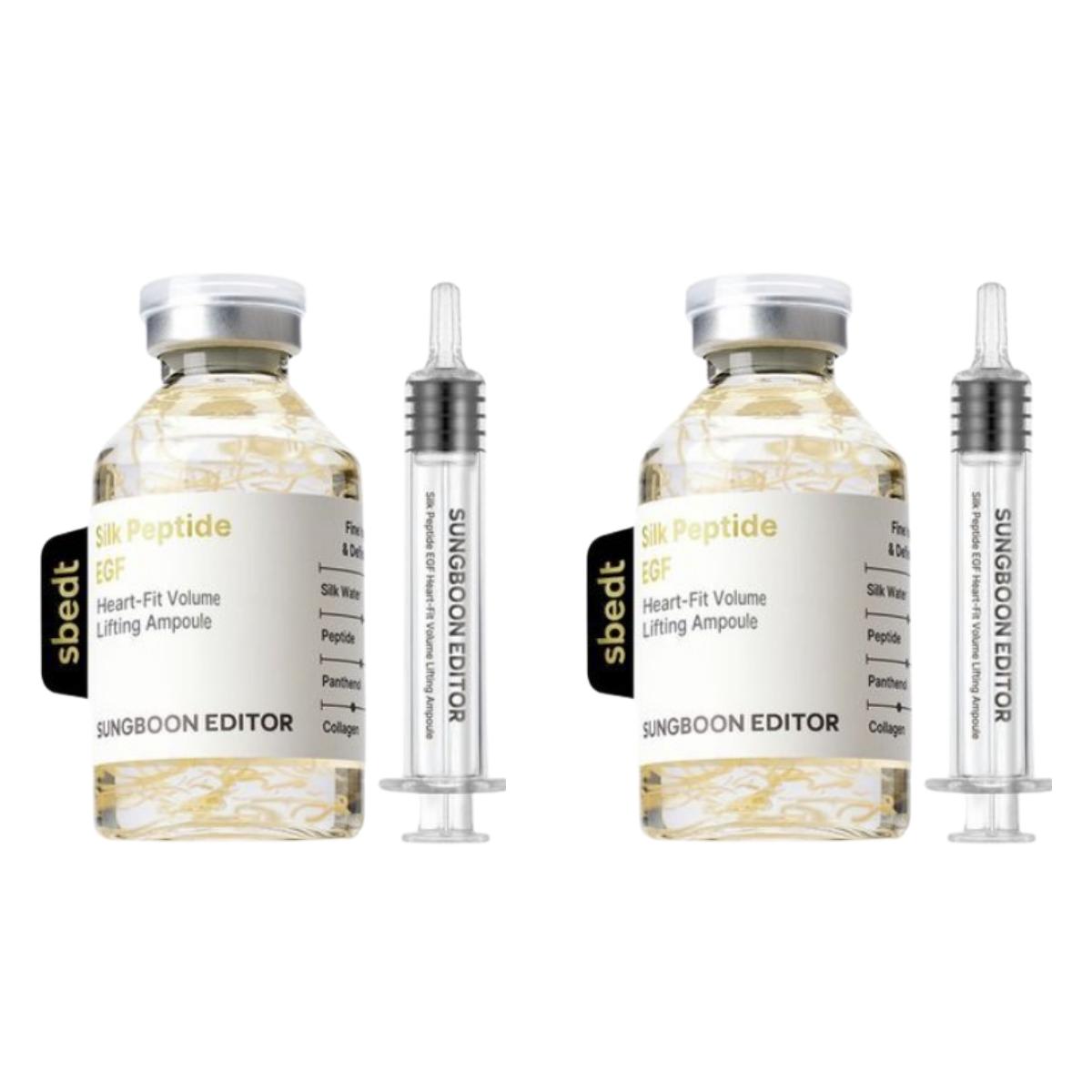 

SUNGBOON EDITOR Шелковый пептид EGF Ампула для лифтинга объема Heart-Fit 40 мл + 40 мл