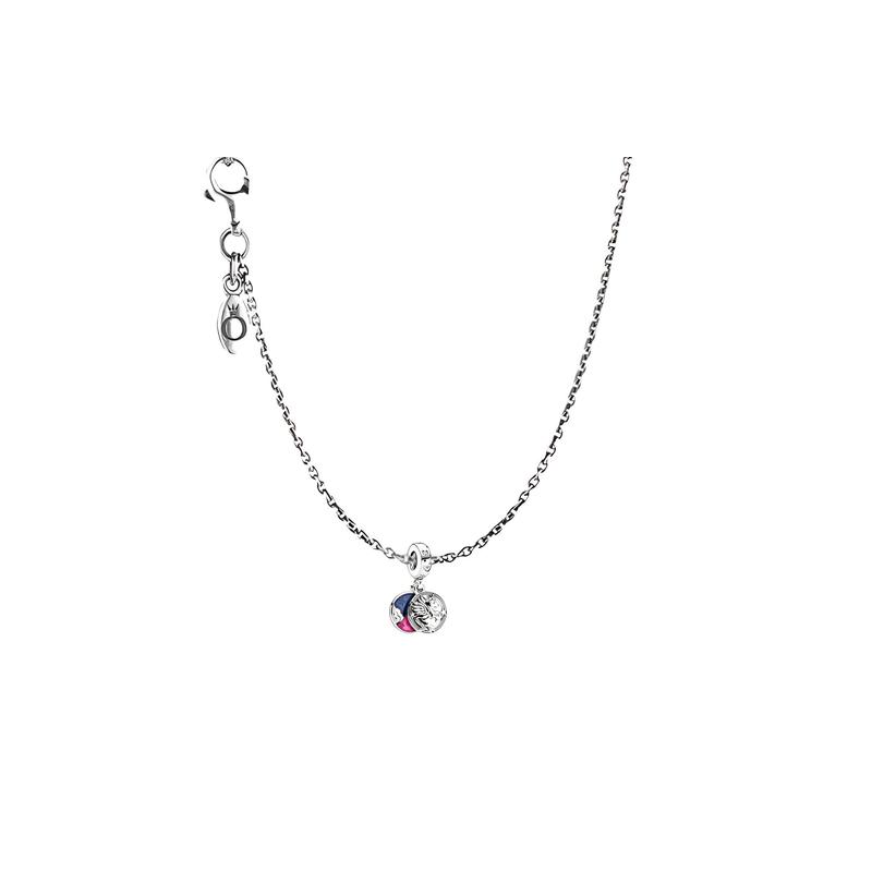 Pandora Magical Unicorn Double Pendant Silver Beads + original chain серебряный