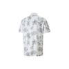 Puma Floral Print Casual Short Sleeve Polo Shirt Men Tops White 538753-02