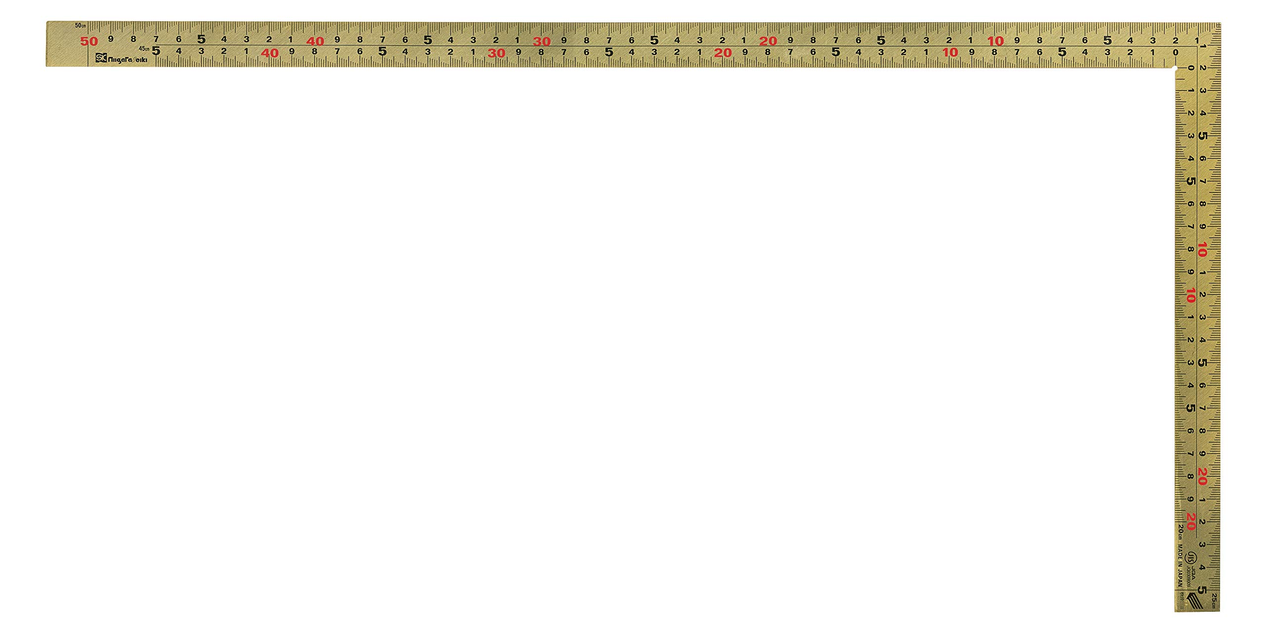 

Kinwashi Gold Curved Thick and Ruler, 50cm, Wide, Durable, Ink-Repelling, Easy-to-Read Graduations, GMT-50CKD