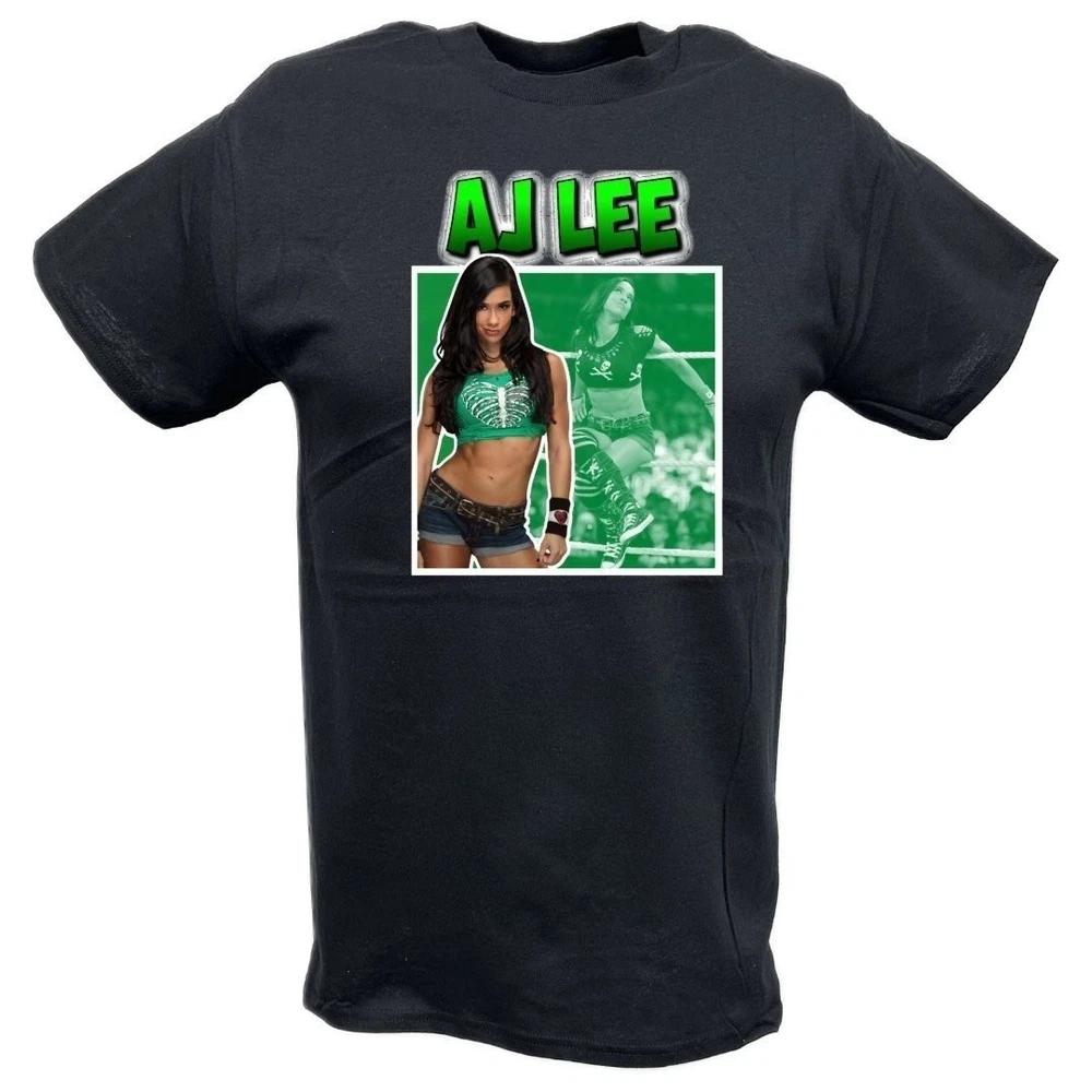 AJ Lee Green with Envy Logo Tshirt M