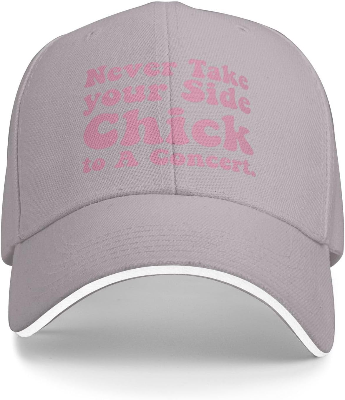 Never Take Your Side Chick to A Concert Baseball Cap Funny Polyester Adjustable Outdoor Cap One Size