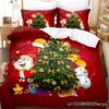 3D Christmas Quilt Cover Bedding Set Duvet Comforter Pillow Case Bed Linens Twin Queen King Double Full Single 3PCS 2PCS Bedroom