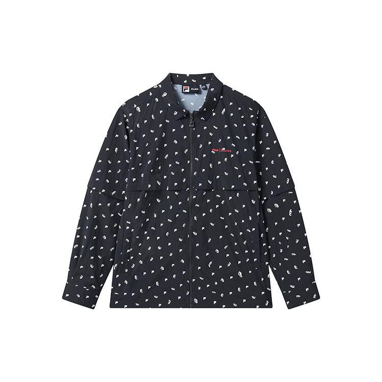 

FILA 2023 Летняя новая модная повседневная тканая куртка-поло с принтом по всей длине, мужские куртки F11M326703F-ZA XXL