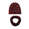 Cotton Hat Scarf Set Cute Star Print Kids Beanie + Scarf Collar Autumn Winter Kids Cap