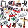 MOC Building Blocks Computer Desk Display Electronic Screen Console Generator Printing Machine Aerospace Printed Brick Toy T15