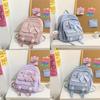 Mochila Bonita para Niñas con Estampado de Lazo y Nylon para la Escuela y Viajes