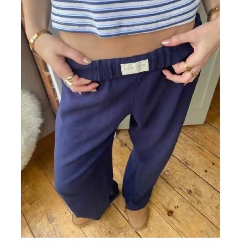 Womens Wide Leg Striped Casual Pants High Waist Loose Fit Street Style 2026