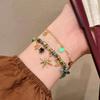 Vintage Bohemian Style Beaded Layered Bracelet Sunflower Moon Pendant Women'S Jewelry Gift Accessories