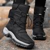 36-42 Stivali da Neve Invernali da Donna Scarpe di Cotone Scarpe Calde Ispessite Stivali di Cotone Antifreddo Scarpe da Trekking Bianche