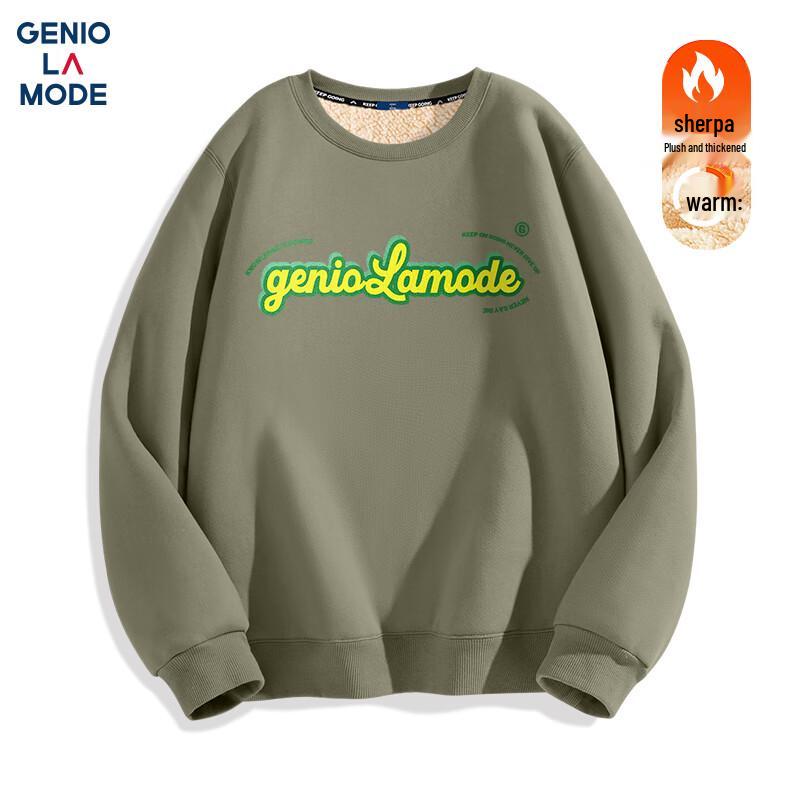 GENIOLAMODE Мужской худи с флисовой подкладкой, тяжелый вес M