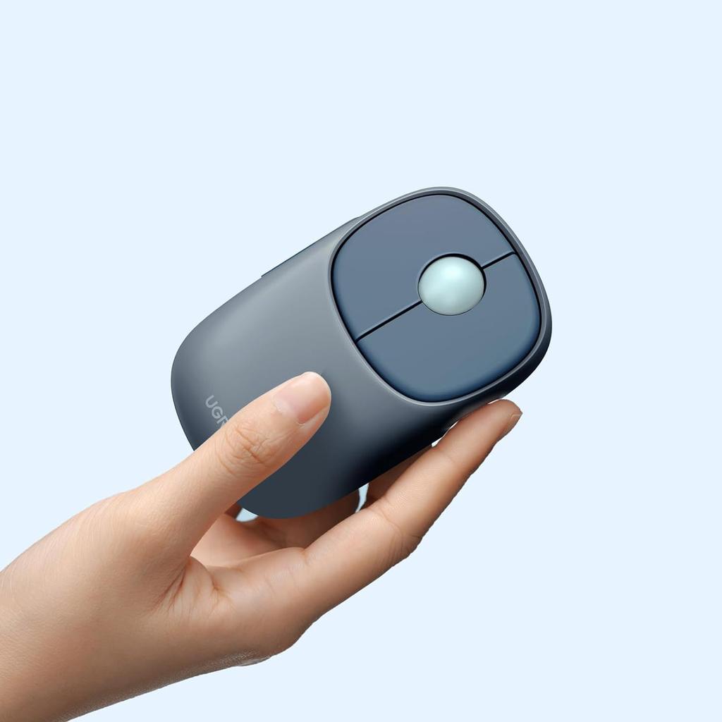 Ugreen MU102 FUN+ Dual-Mode Wireless Mouse, Bluetooth & 2.4 GHz Connectivity, Black Finish