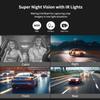 Dash Cam per Auto 3/4 Canali Scatola Nera Telecamera di Guida FHD Anteriore Sinistra Destra Posteriore Visione Notturna Registrazione in Loop