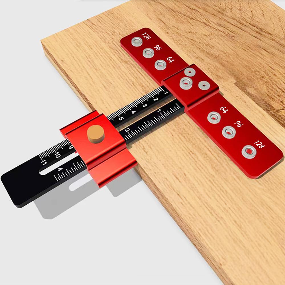 Allsome Drilling Locator Drill Guide Punch Aluminum Alloy Installation Auxiliary Tool Small Aircraft Woodworking Hole Locator