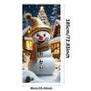 Snowman Christmas Door Banner - Festive front door cover, polyester festive decorations for indoor and outdoor use