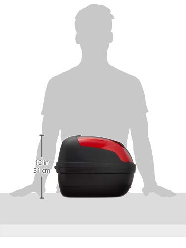 Bike Parts Center Rear Box 48L Black/Red Top Case 907905